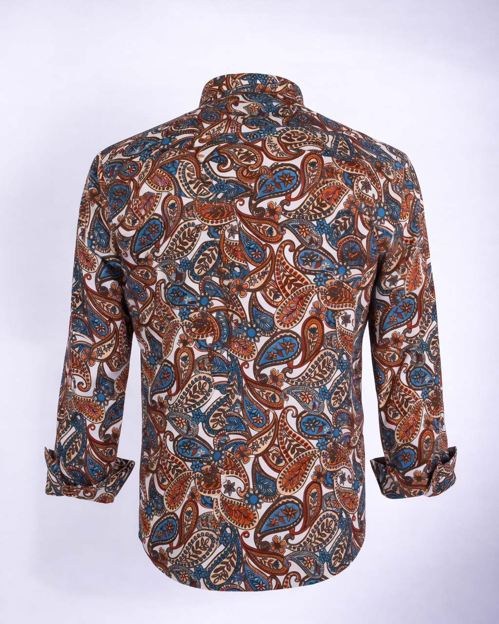 Heritage Drift – Paisley Print Cotton Shirt - Faboriq