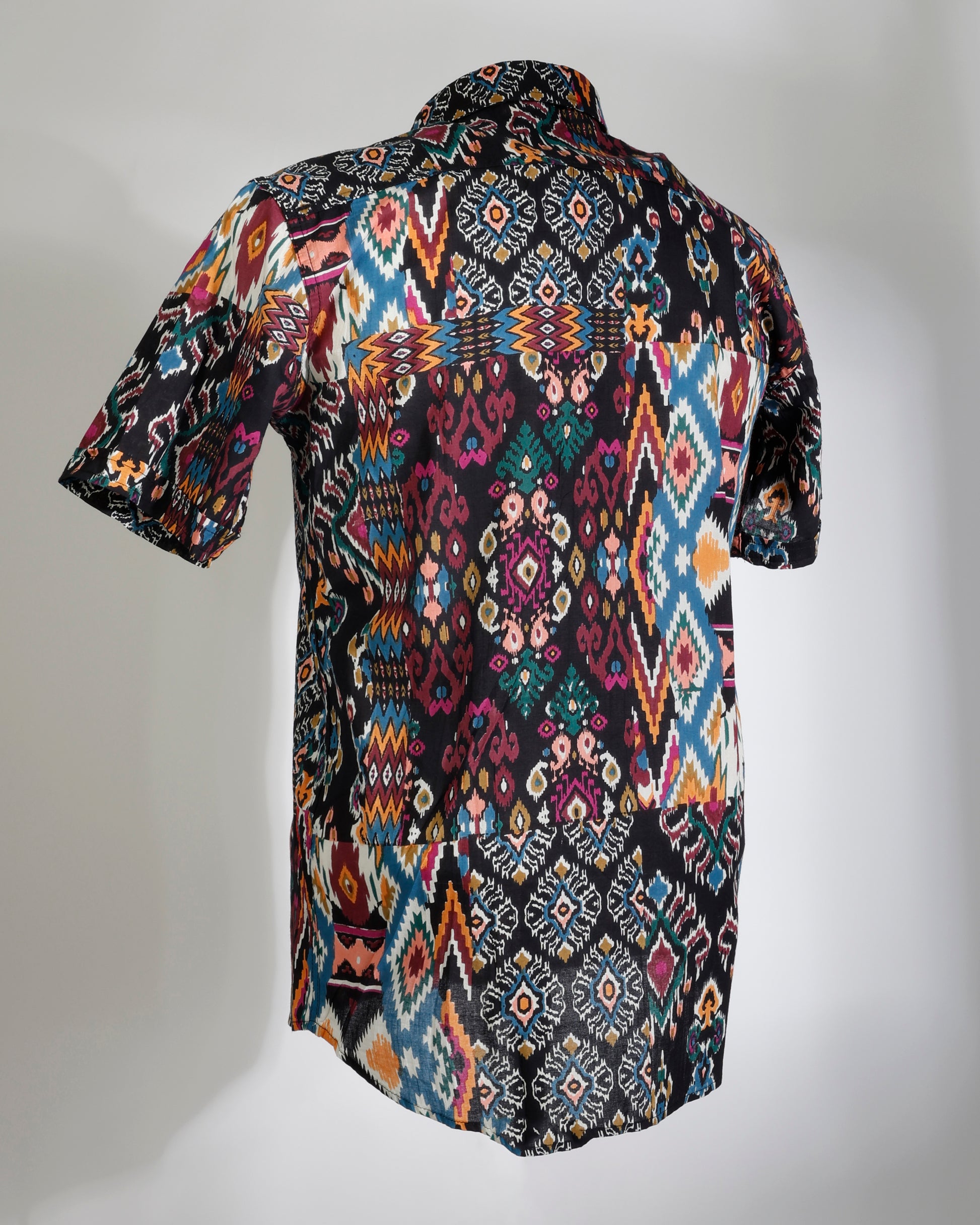 Tribal Mirage – Ikat Cotton Shirt - Faboriq