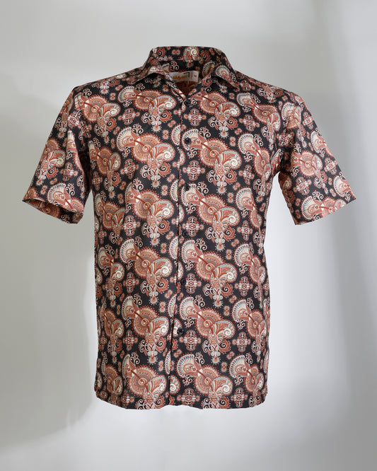 Heritage Bloom – Paisley Half Sleeves Shirt - Faboriq