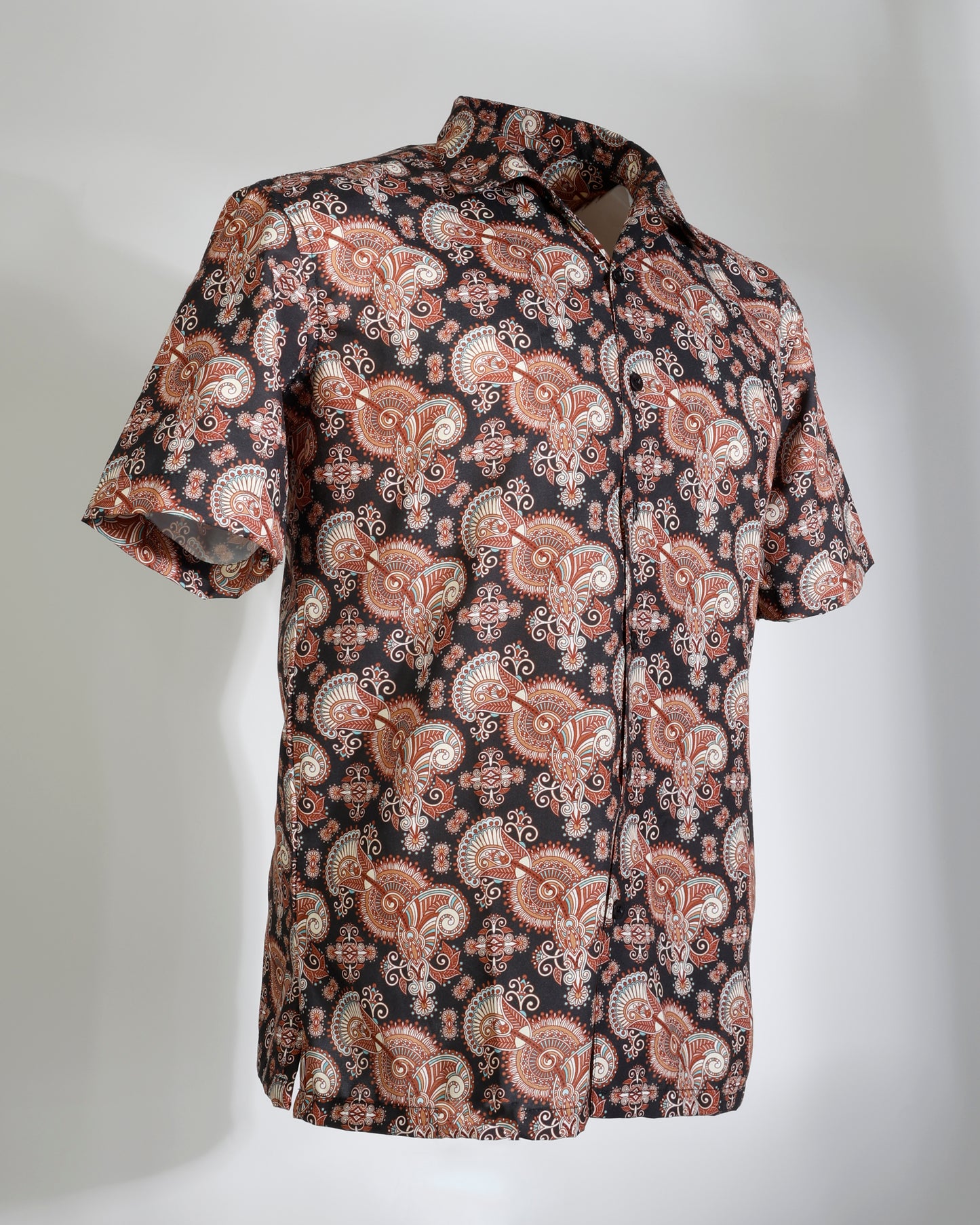 Heritage Bloom – Paisley Half Sleeves Shirt - Faboriq