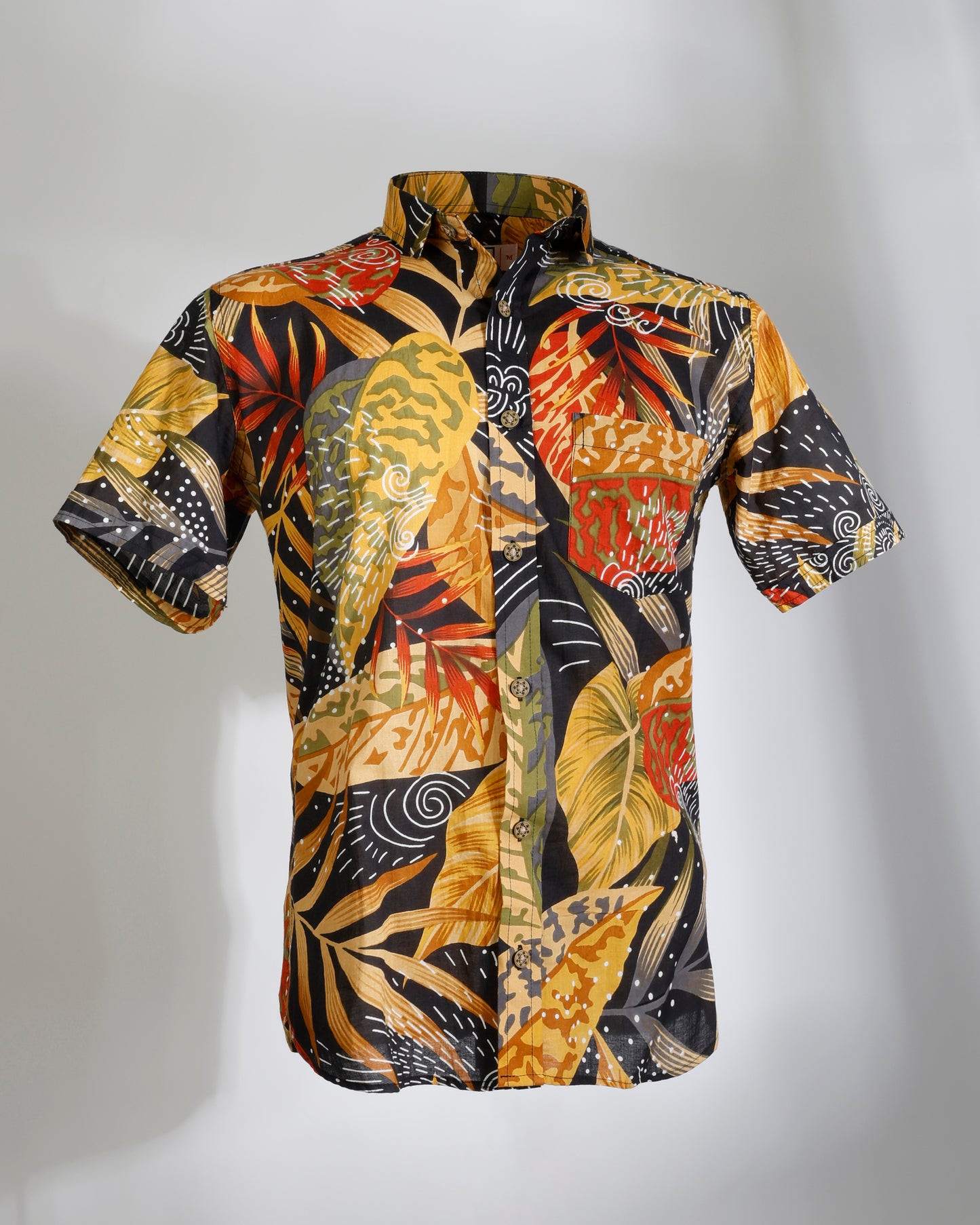 Tropical Leaf Shirt – Casual Fit - Faboriq