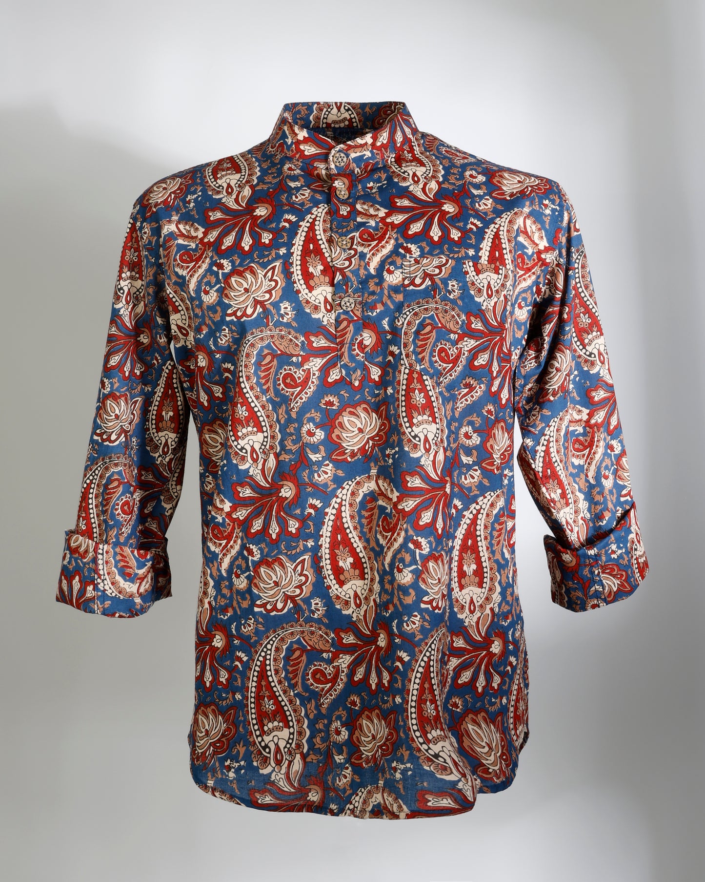 Persian Royale – Paisley Print Short Kurta - Faboriq