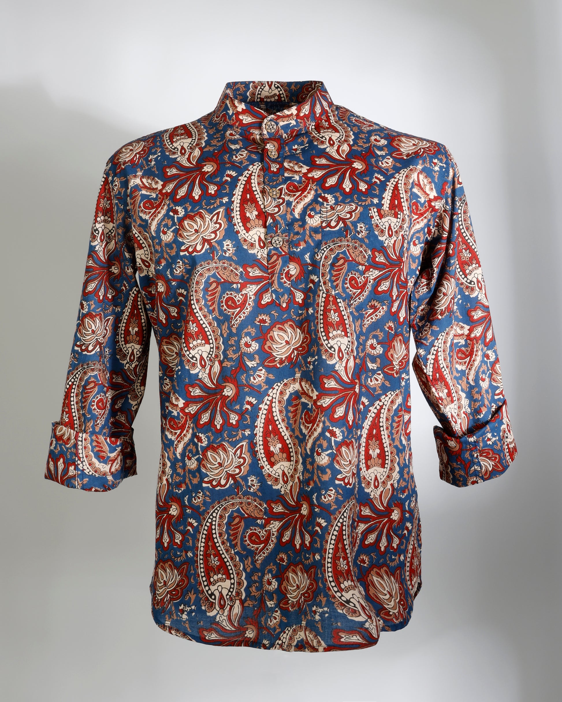 Persian Royale – Paisley Print Short Kurta - Faboriq